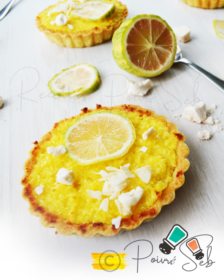 Tartelette coco, citron zébré